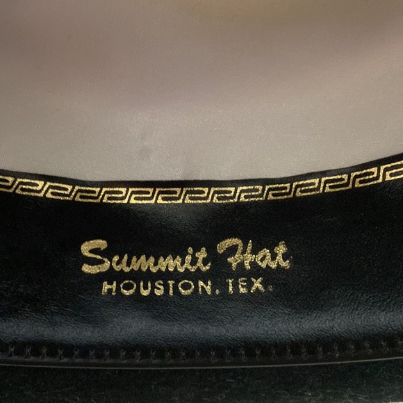 Beautiful well kept Restitol black /gold fur blend 4x Felt hat top cha - Picture 8 of 9